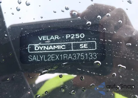 2024 Land Rover Range Rover Velar P250 Dynamic Se из США, поврежденный, VIN SALYL2EX1RA375133